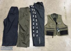 Ron Thompson Mesh Lite Fly Vest Waistcoat Trout Fly XL new with tags, plus Vass waterproof trouser