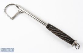 Nickel Silver two draw Gaff with square shaped mid section, lengths 13 to 31 inches, with hinged