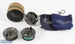 Orvis USA Battenkill 8/9 disc alloy fly reel with 2 spare spools 3.25