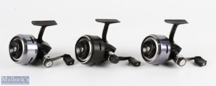 A collection of Abu Sweden closed face spinning reels. All run very well, made up of: 2x 506 LHW and