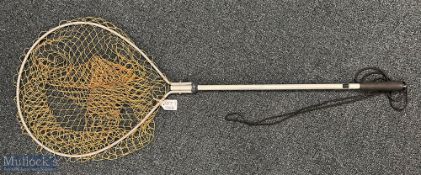 Flip Neck Folding Landing Net, aluminium frame and handle - size 42cm x 115cm