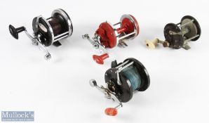 Penn Delmar 285 multiplier, on/off check, free spool, large counterbalanced handle, runs well, needs