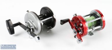 ABU Ambassadeur 12 Multiplier Reel in silver finish, overall good used condition, with an ABU