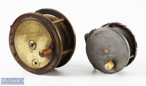2x Antique Repaired Reels - Hardy's Patent 3.5