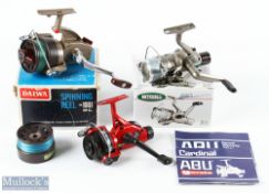 Mitchell ML 2000 Speed Concept fixed spool reel, good bail, runs very well, very light use with