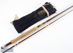 Hardy Richard Walker Superlite fibatube fly rod 9' 3