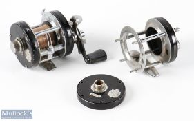 Abu Ambassadeur multiplier reel seat No 730901, runs well, in zip case with 5001C body