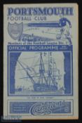 1938/39 Portsmouth v Grimsby Town Div. 1 match programme 19 April 1939 at Fratton Park; score on