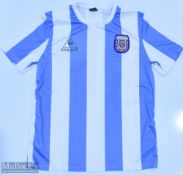 1986 Argentina Maradona No.10 Football shirt, Le Coq Sortif short sleeve size M
