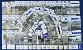 1968-1969 Chelsea FC Home football programmes to include (#15) Football league cup Derby, FA Cup