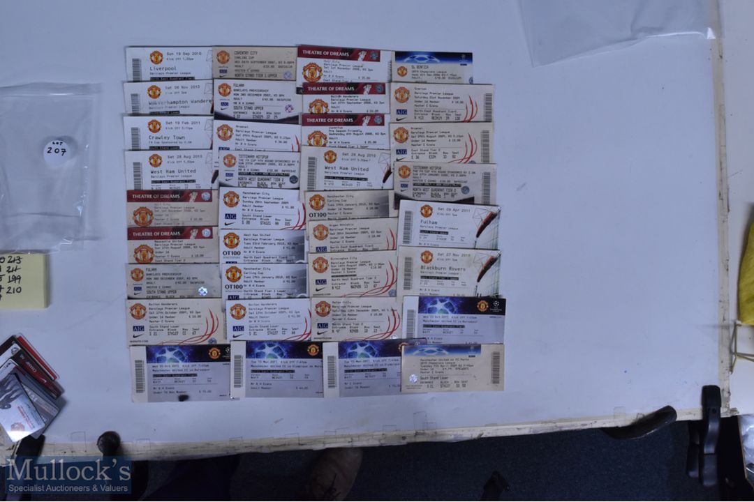 Selection of 2000s Manchester United Home Football Tickets features League, Cup and friendly matches - Image 1 of 2