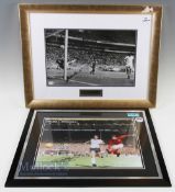 Gordon Banks and Geoff Hurst Signed Prints features 'The Greatest Save' with signature in black in