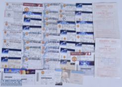 1980s onwards Manchester United Home Football Tickets features league, Champions League, cup and