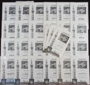 Grimsby Town home match programme collection to include 1974/75 Div. 3 complete season + Bury (