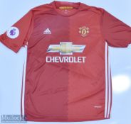 2016/17 Manchester United Home Football Shirt in red, Chevrolet/Adidas sponsor, Premier League