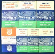 Wembley Final Programmes, to include schools international England V Wales 30th March 1957,