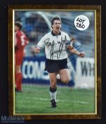 Garry Lineker Signed England Photograph, mounted under glass, size 22.5cm x 27.5cm