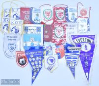 World and British Football Pennants, small sized pennants of club and international teams, with