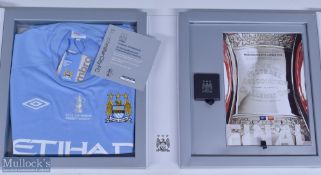 Manchester City FA Cup Winners 2011 Commemorative Boxed Set limited edition 70/2011 features a