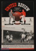 1949/1950 Manchester Utd v Manchester City Div. 1 match programme No. 3, 1st post war derby match at