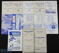 Greenock Morton home match programmes 1953/54 Motherwell (SLC), 1954/55 East Fife (SLC), 1958/59