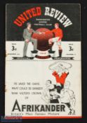 1946/1947 Manchester United v Bolton Wanderers Div. 1 match programme with cover dated 21st December