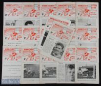 1964/65 Collection of Manchester United home reserve programmes full season less Aston Villa, Bolton