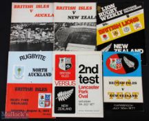 1977 British & I Lions in NZ Rugby Programmes (6): All four tests from what is still the only
