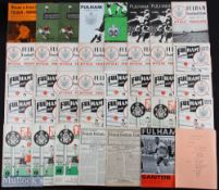 Selection of Fulham FC home programmes 1947/48 Birmingham City, 1948/49 Bury, 1949/50 Chelsea,