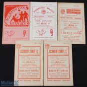 Accrington Stanley homes programmes v Darlington 1951/52 Div 3 (N), 1953/54 Div. 3 (N), 1958/59 FAC,