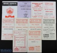 Selection of Denaby Utd home programmes 1953/54 Mansfield Town, 1956/57 Bradford PA, 1958/59