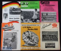 1959/60 Wiener Sport v Eintracht Frankfurt European Cup programme, 1973/74 FC Bayern Munich v