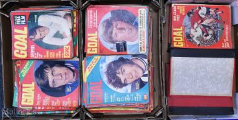 1968-1974 Goal Weekly Soccer Football Magazine, a large collection from issue 1-296, missing only #
