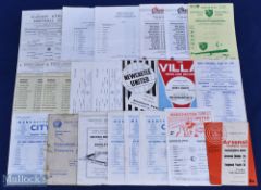 Selection of Football Reserves programmes 1967-68 Burnley v Bury, Huddersfield Town, Newcastle v