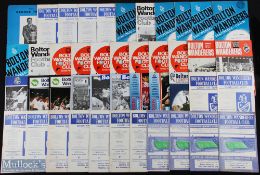 Selection of Bolton Wanderers home programmes 1953/54 Portsmouth, 1954/55 Millwall (FAC), 1955/56