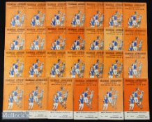 1961/62 Oldham Athletic home programmes collection (missing Workington) including Accrington