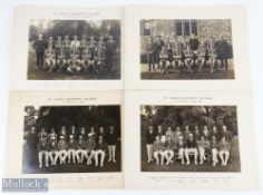 1928-29 St Luke's University College Football Team Group Photographs, with 2 1928-29 1st cricket