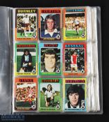 Folder containing 402 Topps Football Cards from the following sets 1974 (160), 1975 (242) most cards