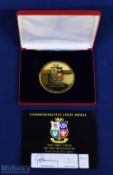 2001 Lions Tour to Australia Commemorative Medal: Supporting the Lions, limited edition No. 597 of