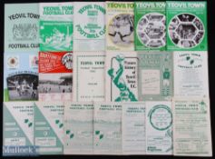 Selection of Yeovil Town FC programmes to include 1948/49 Bury (FAC + match report & magazine