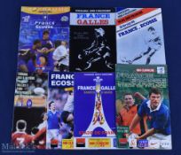 1983-2007 France 5/6 Nations Programmes (7): To include France v Wales 1983, 1989 & 1999, v Scotland