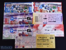 France v 'Down Under' Rugby Tickets (8): v Australia 1967; NZ 1st & 2nd tests 1995; S Africa 1st &