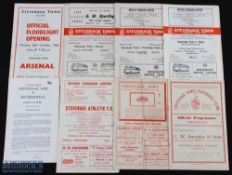 Selection of Stevenage Town FC home programmes 1953/54 Wimbledon (FAAC), 1963/64 Bedford Town (