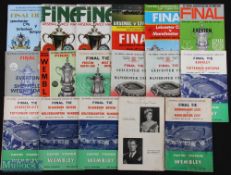 Collection of FAC final programmes 1956, 1957 (covers missing), 1960 x 2, 1961, 1962, 1963 (