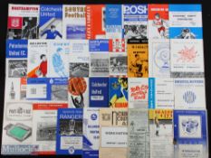 Selection of Workington away programmes 1952/53 Port Vale, 1954/55 Luton Town (FAC), 1956/57 Derby