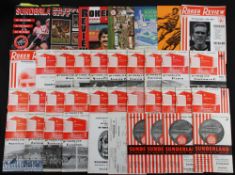 Selection of Sunderland home match programmes 1949/50 Aston Villa, 1953/54 Blackpool, 1954/55