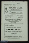 1950/51 Drumcondra v Limerick league match programme 18 March 1951; fair. (1)