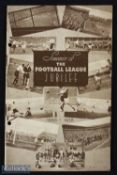 1938/39 Football League Jubilee fund raiser at Old Trafford public trial matches Reds v Blues (