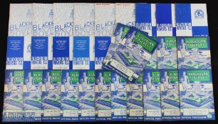 Selection of Blackburn Rovers home programmes 1958/59 Blackpool, Bolton Wanderers, WHU (poor),