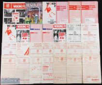 Non-league Woking FC home programmes 1948/49 Carshalton Athletic (FAC), 1950/51 Surrey v Berks &